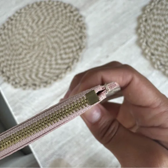 Authentic Louis Vuitton Felicie Insert Damier Azur/Rose Ballerina Zip Pouch - Picture 6 of 12